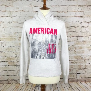 American Eagle Outfitters Women's Off White Pullover Graphic Hoodie Size XS - Picture 1 of 12