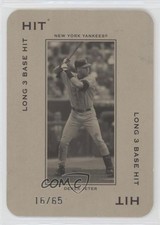 2005 Donruss Throwback Threads Polo Grounds Hit Long 3 Base /65 Derek Jeter HOF