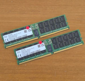 READ⭕ Lot 2 64GB Hynix DDR5 2Rx4 PC5-4800 RDIMM 288 ECC Reg RAM HMCG94MEBRA123N - Picture 1 of 5