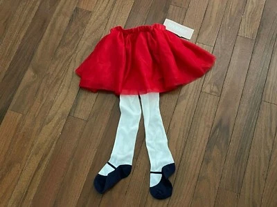 Nova meia-calça saia de tule vermelha infantil menina Gymboree tamanho 18-24 meses - Imagem 1 de 4