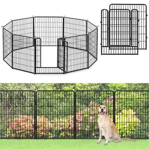 SQIREP Decorative Metal Garden Fence Animal Barrier No Dig Fence Area Protectors - Picture 1 of 30