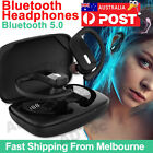Sweatproof Wireless Bluetooth Earphones Headphones Sport Gym Earbuds Mic Lcd