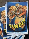 30 Flyers Vintage Cirque Pinder souvenir sign&#233;s Toni - 30 Vintage Flyers Pinder