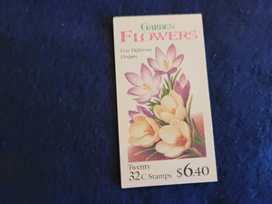 U.S. COMM BOOKLET OF 20 SCOTT#BK234 32ct 1996 GARDEN FLOWERS MINT P#1 - Picture 1 of 2
