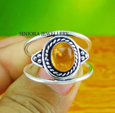 Anello regalo fatto a mano in argento sterling 925 con pietra preziosa... - Immagine 1 di 4