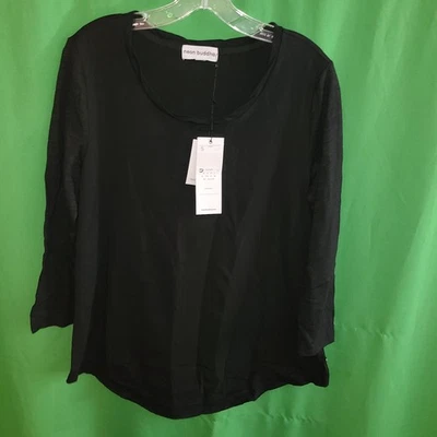 2064) Новый с Ярлыками NEON BUDDHA маленький хлопок вязаная футболка черный новый  - Изображение 1 из 4