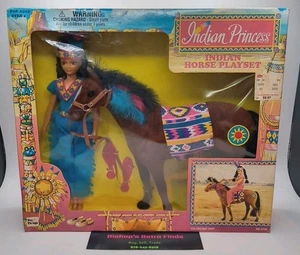 Vintage Rare Indian Princess Horse Playset. By Toy Things. New sealed - Picture 1 of 10