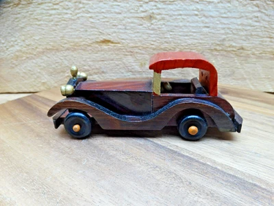 Красивый классический деревянный автомобильный декор 5-3/4 дюйма ручной работы - Изображение 1 из 4