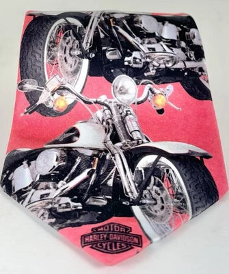 Corbata de moto Harley Davidson Ralph Marlin 100 % poliéster -de colección 1994- Foto 1 de 4