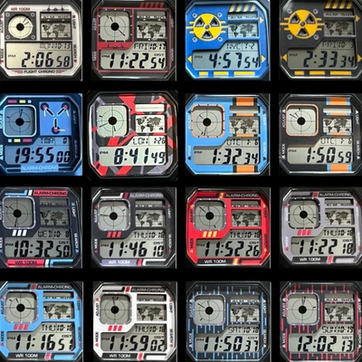 定制面板表盘适用于卡西欧 Royale AE1200 手表 Mods 双图 + 20 个选项 — 第 1/4 张图片