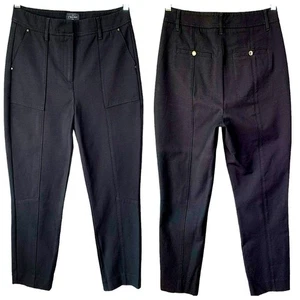 White House Black Market The Straight Crop Slim Ankle Hose Stretch Gr. 6 schwarz - Bild 1 von 16