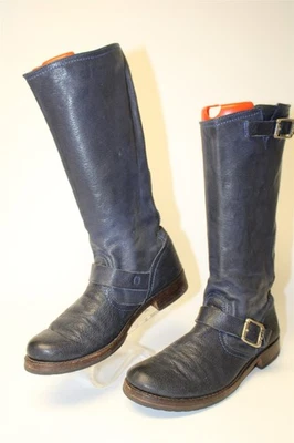 Frye Veronica Womens Size 8.5 B Sapphire Blue Leather Tall Riding Boots 77794 - Image 1 of 4