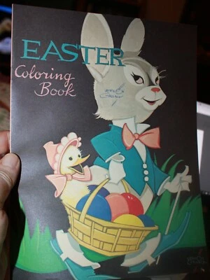 Vernon Grant Autographed Cover Art Children's Easter Coloring Book Large