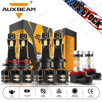 For Suzuki Grand Vitara 2006-2013 AUXBEAM Canbus LED Headlight Hi-Low+Fog Lights - Image 1 of 4