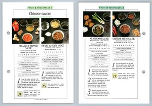 Chinese Sauces #3 Fruit Prue Leith's Confident Cooking Recipe Page - Picture 1 of 1