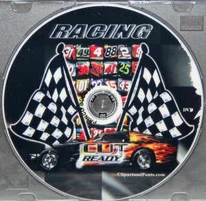 "RACING CUT READY" PC Clipart Software Requires DVD Drive WINDOWS - Picture 1 of 2