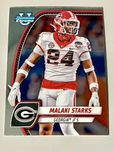 2024 Bowman Chrome University #125 Malaki Starks Georgia Bulldogs - Bild 1 von 2