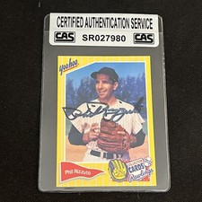 HOF PHIL RIZZUTO 1994 YOO-HOO SIGNED AUTOGRAPHED CARD YANKEES CAS AUTHENTIC