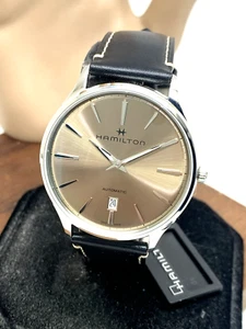 Reloj para hombre Hamilton H38525721 suizo automático esfera beige correa de cuero 40 mm - Imagen 1 de 14