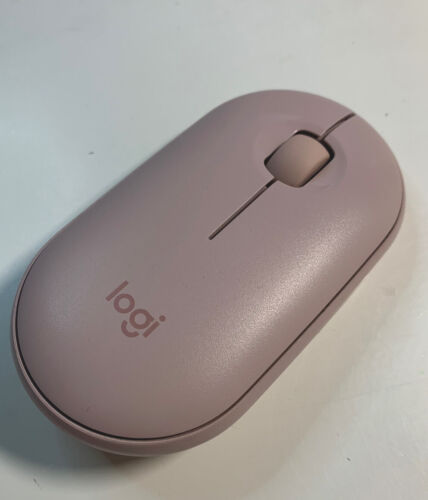 Logitech Pink Pebble Mouse Bluetooth Wireless