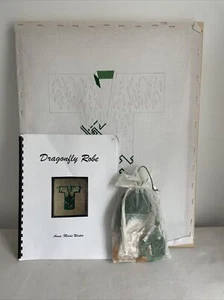 Anna-Marie Winter DRAGONFLY ROBE KIMONO Embroidery KIT w/ Line-Drawn Canvas - Picture 1 of 9