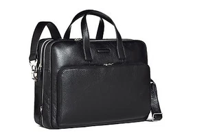 Piquadro Modus Brown Large Computer Bag w/ 2 handle, 2 front pocket CA1429MO/TM2 - Picture 1 of 2