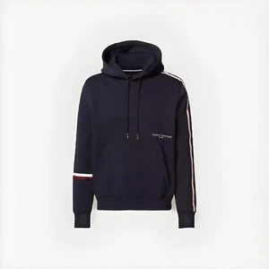TOMMY HILFIGER GLOBAL STRIPE HOODIE MEN’S SIZE XS NWT - Picture 1 of 5