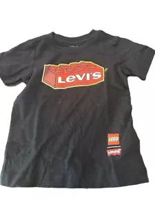 LEGO TEE LEVI’S BRAND BLACK NEW NWT SIZE 3T GIRLS BOYS UNISEX LEGO’S LOGO - Picture 1 of 3