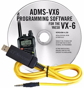 YAESU ADMS-VX6-USB SOFTWARE & CABLE FOR VX-6/USB - Picture 1 of 1