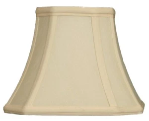 "Square Cut Corner Basic Lamp Shade UNO Table Lamp Fitter Eggshell 4.5"" x 8"... - Picture 1 of 5