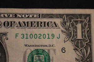 ONE DOLLAR 1 $ GEBURTSTAGS-/JUBILÄUMSNOTE [10. MÄRZ 2019].  SN F 31002019 J - Bild 1 von 3