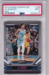 NBA Panini Trading Chronicles 2019-20 No. 168 Ja Morant Pink Rookie PSA 9 NEAR - Bild 1 von 2