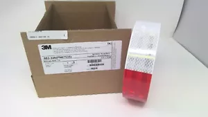 Venduto per iarda 3M DOT riflettente camion rimorchio veicolo nastro di sicurezza rosso bianco 2" - Foto 1 di 3