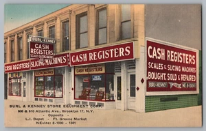 Postkarte Werbung Burl & Kenney Store Equipment, Brooklyn, New York, - Bild 1 von 2
