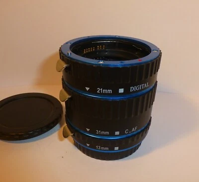 Set of 3 CANON EOS Fit Extension Tubes, 13mm, 21mm & 31mm DIGITAL C-AF - Image 1 of 3