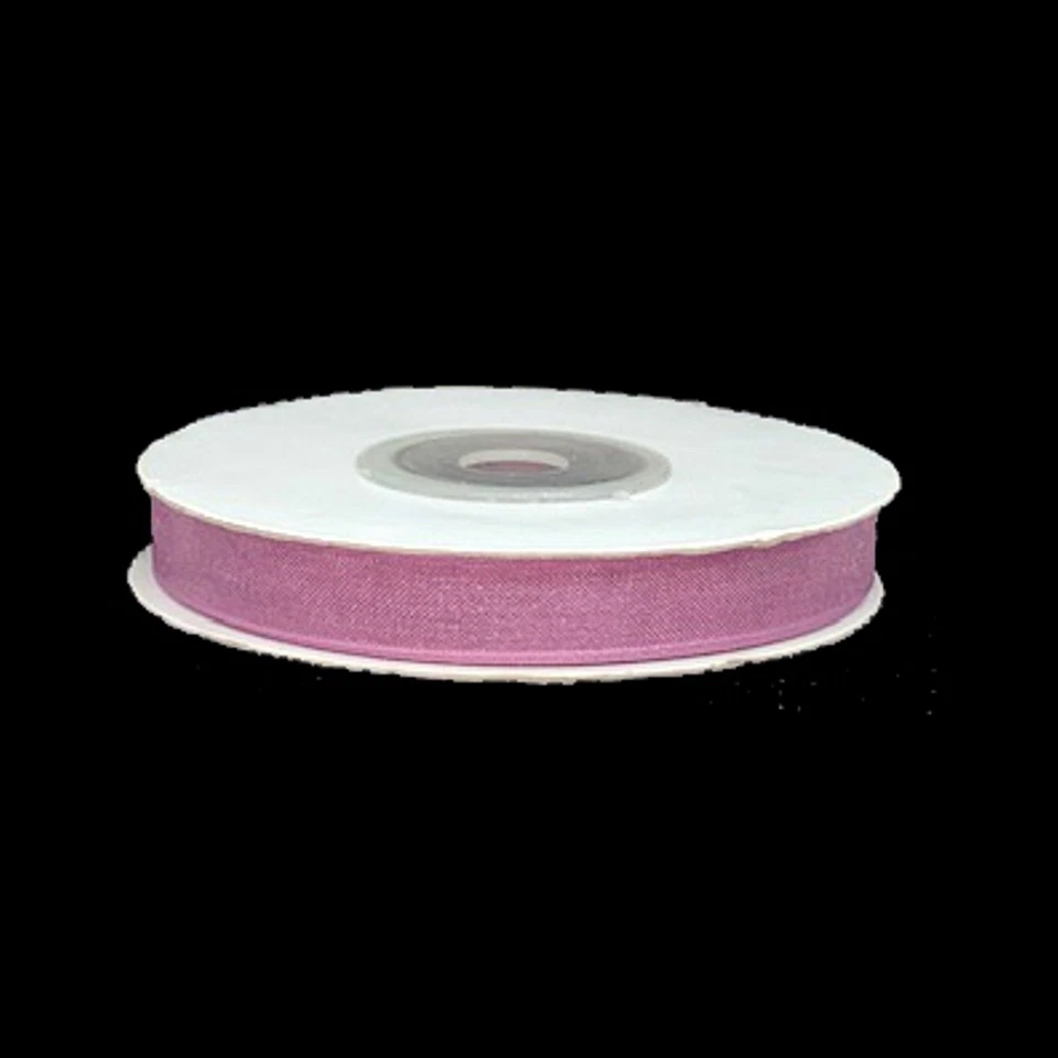 Rosy Mauve Organza Ribbon - 3/8in. - 25 Yds (gi38organzaribbonrosymauve) - Image 1 of 1