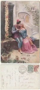 GIULIETTA E ROMEO - SPEDITA DA PONTE ALL'ANIA - BARGA - LUCCA - VIAGG.1919 -1262 - Picture 1 of 1