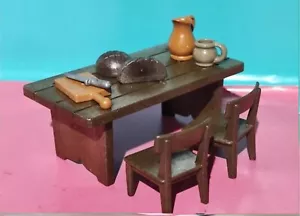 PLAYMOBIL MESA SILLAS ALIMENTOS JARRAS MEDIEVAL REF 70957 CASA CASTILLO - Imagen 1 de 1