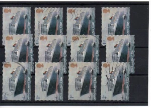 GB Commems - Wholesale (C48) 2004 Ocean Liners - 1st x 12 - Used - Picture 1 of 1
