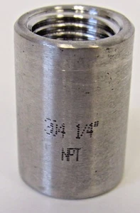 Nuevo 1/4” FNPT Acoplamiento Recto 304 Acero Inoxidable Clase 150 - Imagen 1 de 5