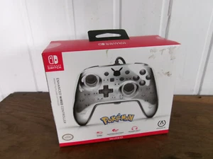 Manette filaire améliorée PowerA pour Switch Pokemon Pikachu Noir et Argent - Photo 1/7