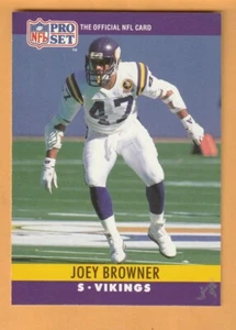 Joey Browner Minnesota Vikings 1990 Pro Set #186 USC Trojans 12O - Imagen 1 de 2