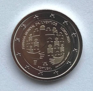 PORTUGAL - 2 Euro commemorative coin 2023 - World Youth Day UNC coin - Picture 1 of 1