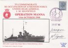 Rncc79 Operation Manna 1944 Signed 2 Involved.  Hms Ajax