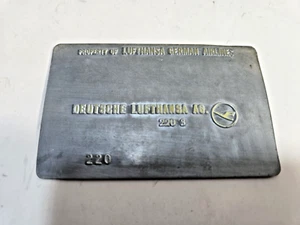 AIRLINE TICKET VALIDATION PLATE -DEUTSCHE LUFTHANSA - Picture 1 of 6
