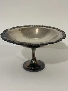 VTG Oneida Silver Plated Candy/Nut Dish Bowl Compote - Picture 1 of 3