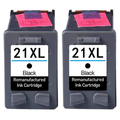 2x Schwarz Druckerpatronen für HP 21 XL Officejet 4315 4355 PSC 1410 1401 1415 - Bild 1 von 4