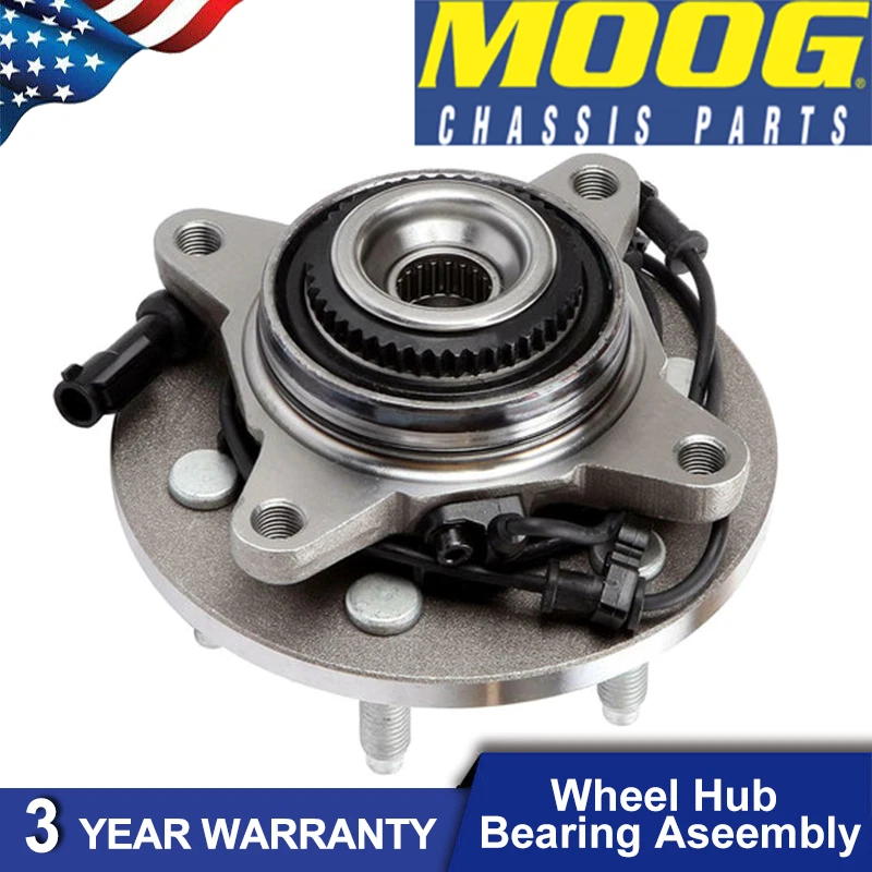 MOOG Front Wheel Hub & Bearing W/ABS For Ford Expedition Navigator AWD 4X4 - Изображение 1 из 4