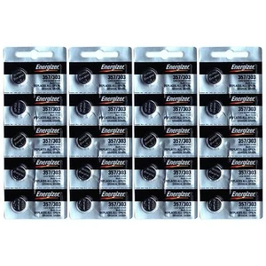 20 pcs Energizer 357 303 SR44W SR44SW SILVER OXIDE Batteries EPX76 A76 NEW 0%Hg - Picture 1 of 2