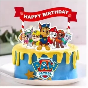 Paw Patrol Kuchen Topper Set 3-teilig | Torte Muffin Deko | Happy Birthday Kinde - Bild 1 von 2